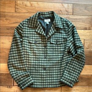 Talbots Green Lightweight Shirt Jacket